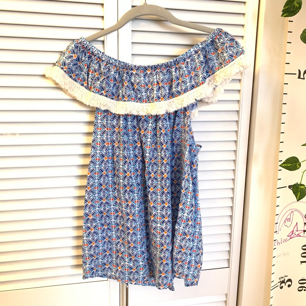 Roberta Roller Rabbit Off-Shoulder Top - S - Picture 5 of 5